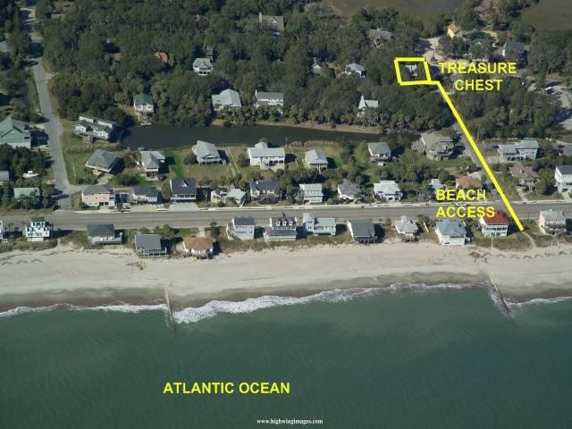 Aerial from house to beach